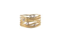 Anello Annamaria Cammilli Donna Dune in Oro giallo Diamante 0.28 Ct GAN0914U-16 - GAN0914U-16